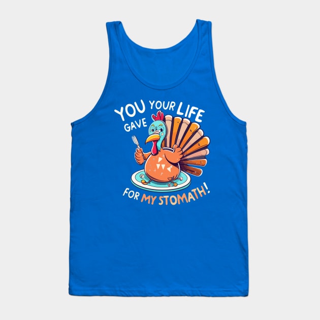 Thanksgiving turkey Tank Top by CatCoconut-Art